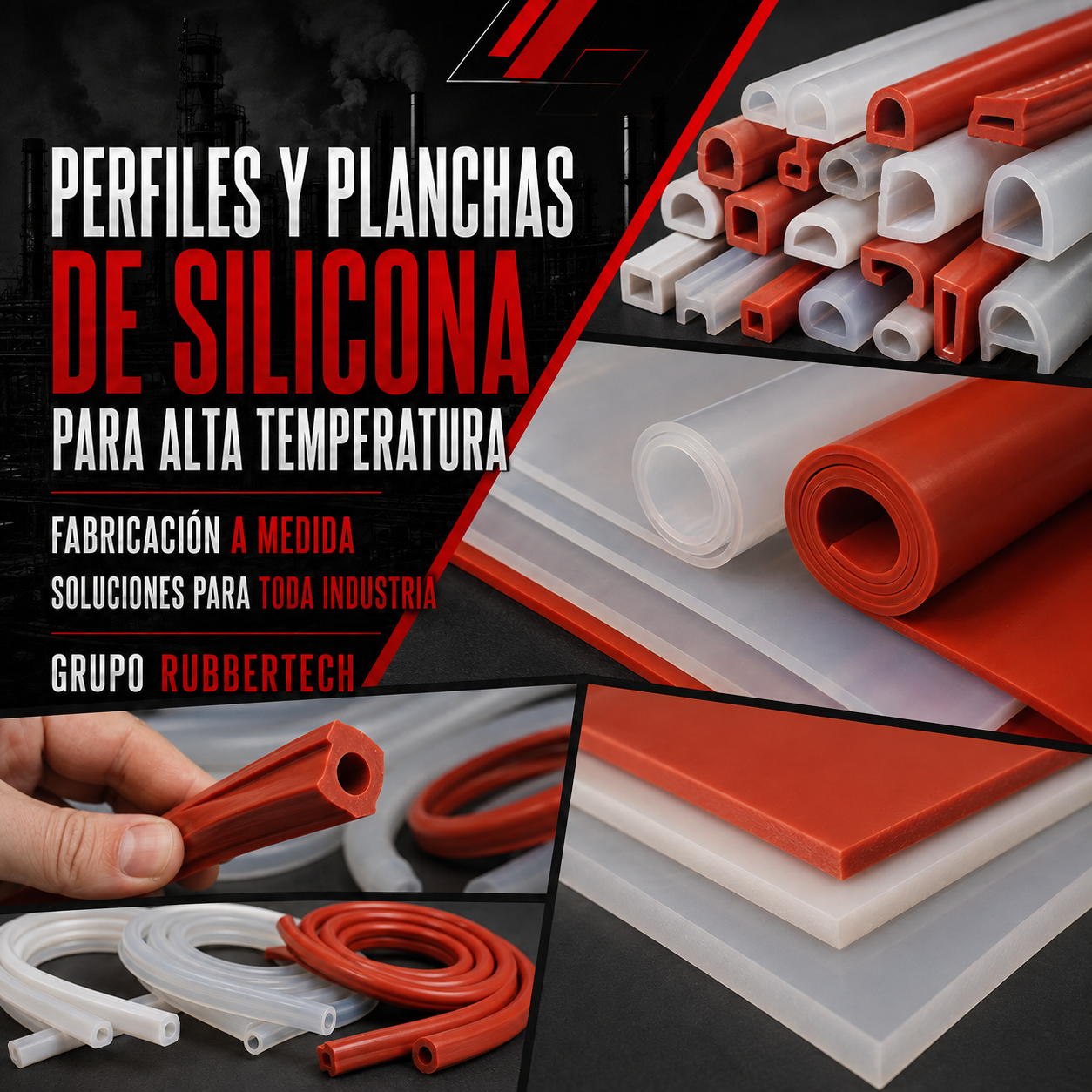 Perfilería en Silicona